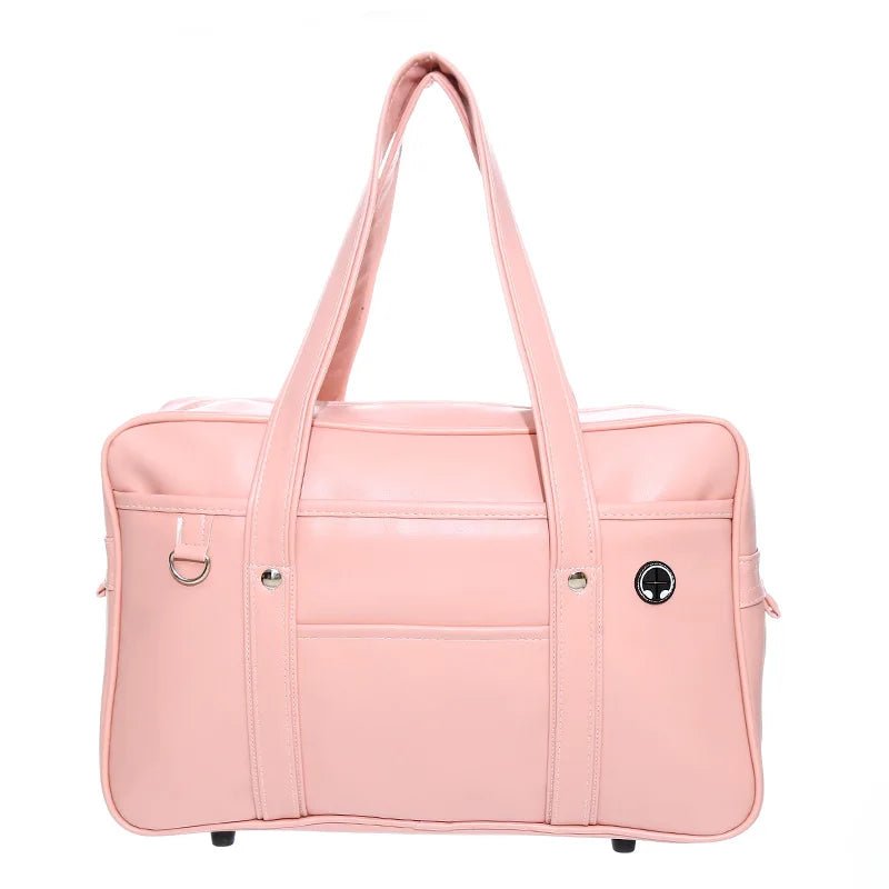 Japanese Two-Dimensional Student JK Uniform Bag Girl PU Schoolbag COS Wear-Resistant Waterproof One-Shoulder Messenger Handbag
